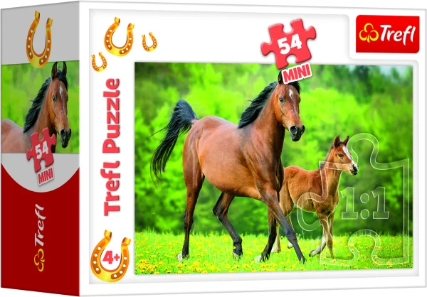 TREFL Mini dėlionė „Arkliai“, 54 det. thumbnail 2