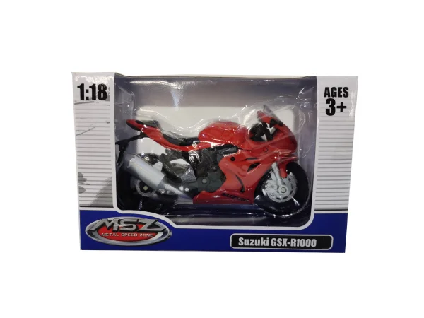  Motociklas SUZUKI GSR-R1000, 1:18 thumbnail 3