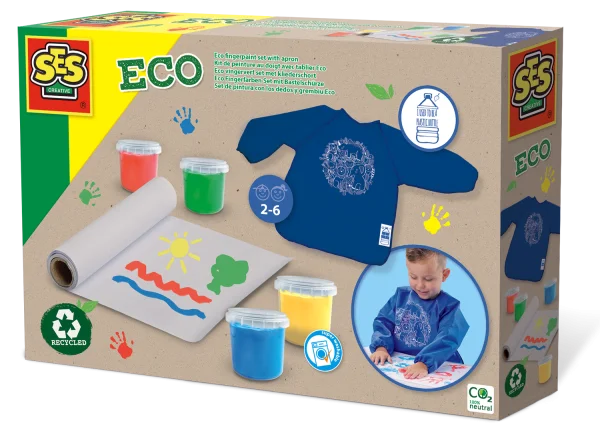  ECO Dažai piešti rankomis ir prijuostė