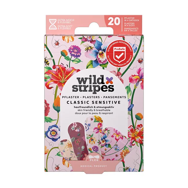 Wild Stripes Classic Sensitive Vintage Flowers