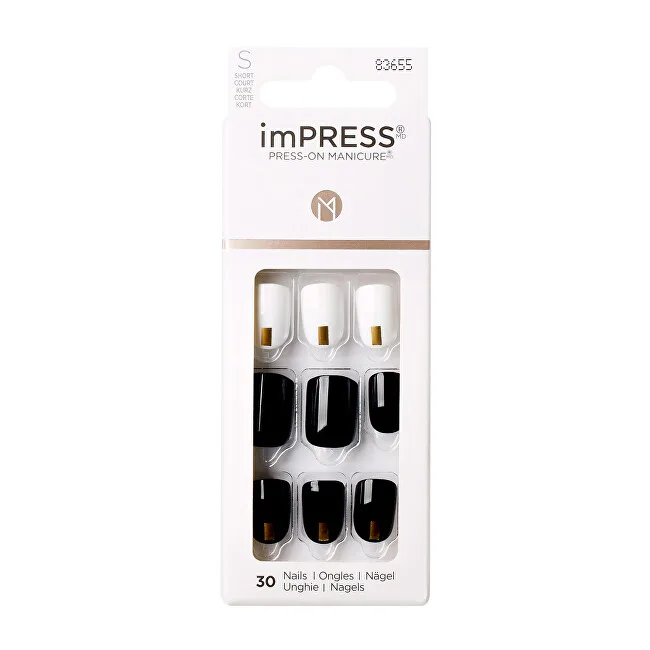 Kiss Self-adhesive nails imPRESS Nails Midnight