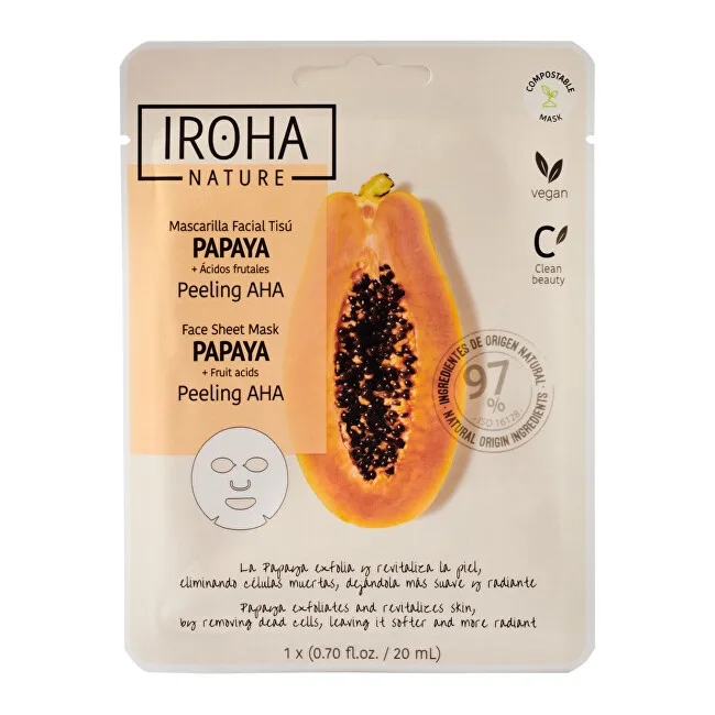 Iroha Papaya Peeling AHA Face Sheet