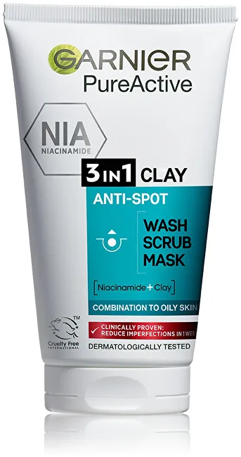 Garnier Pure Active 3in1 Clay Krēmveida