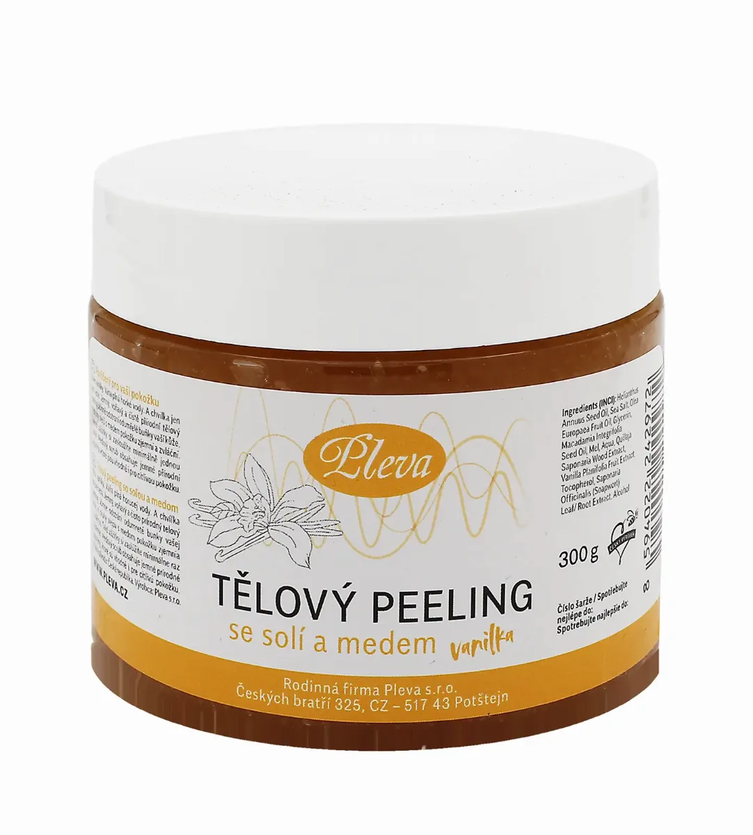 Pleva Exfoliating Body Scrub with Honey