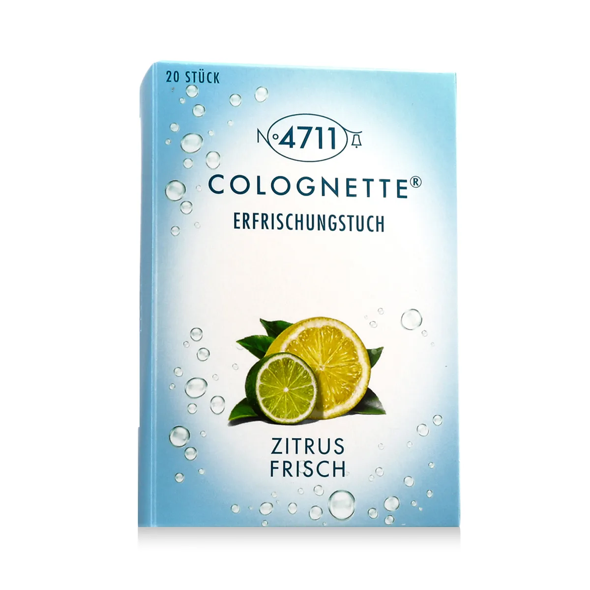 4711 Colognette Refreshing Lemon Tissues Attīrošās