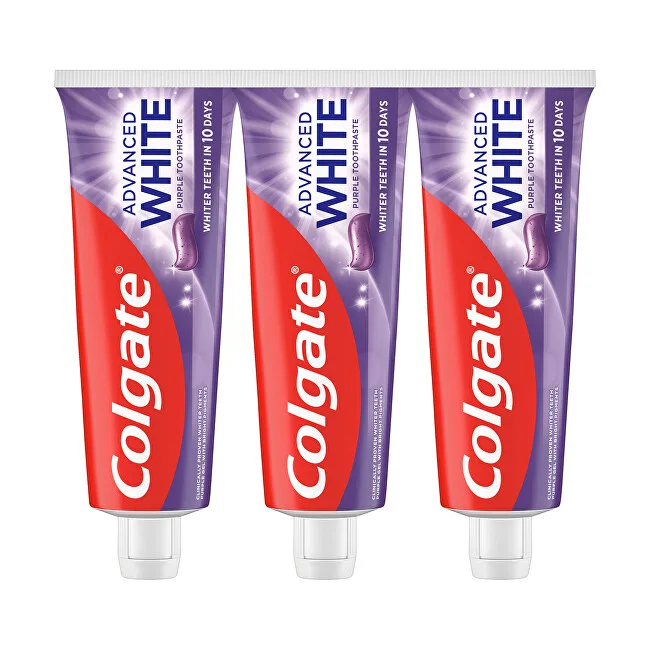 Colgate Advanced White Purple Trio Toothpaste