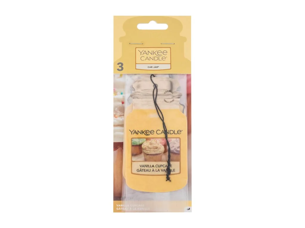 Yankee Candle Vanilla cupcake car jar