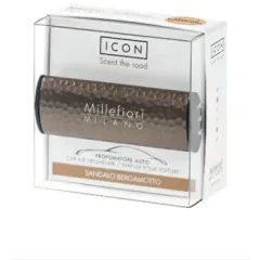 Millefiori Milano Icon Car Air Freshener Sandalo Bergamotto Metal 2