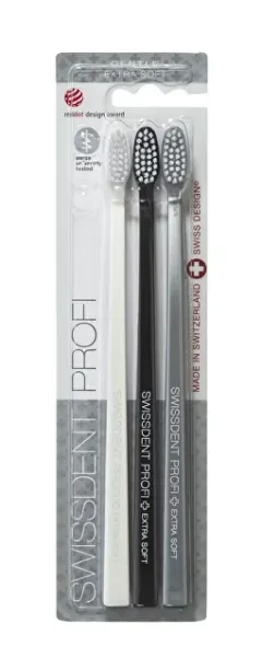 Swissdent Gentle Extra Soft Toothbrushes 3 pcs thumbnail 1