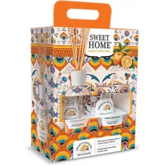 Sweet Home Collection Gift set of aroma diffuser with candle Navelina Orange thumbnail 4