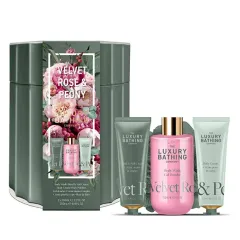 Grace Cole Body care gift set in a tin box Rose & Peony 4 pcs thumbnail 1
