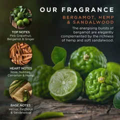 Baylis & Harding Bergamot, Hemp & Sandalwood Gift Set 3 pcs thumbnail 3