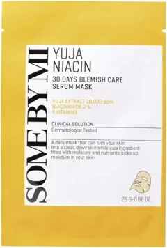 Some By Mi Set of face masks for dull skin Yuja Niacin (30 Days Blemish Care Serum Mask) 20 x 25 g thumbnail 1