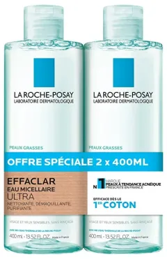 La Roche-Posay Set of Effaclar (Purifying Micellar Water) 2 x 400 ml thumbnail 1