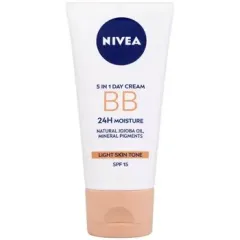Nivea Beautifying moisturizing cream 5 in 1 BB Cream SPF 15 (5in1 Beautifying Moisturizer) 50 ml - Light thumbnail 1