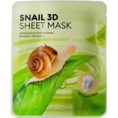 Missha Snail 3D Sheet Mask 23 ml Lakštinė veido kaukė thumbnail 3
