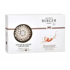 Maison Berger Paris Gift set car diffuser chrome + Exquisite Sparkle refill thumbnail 1