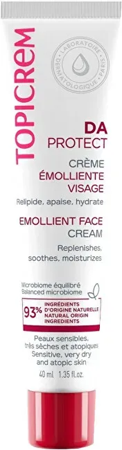 Topicrem , Da Protect, Replenishing, Daily, Cream, For Face, 40 ml Veido priemonė raudonuojančiai ir jautriai odai thumbnail 1