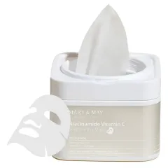 MARY & MAY Mary and May, Niacinamide Vitamin C Brightening, Brightening & Hydrating, Sheet Mask, For Face, Weekly or as needed, 30 pcs Lakštinė veido kaukė thumbnail 1