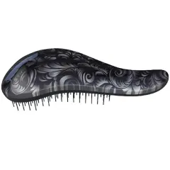 Dtangler Hair brush with Black Flower handle thumbnail 1