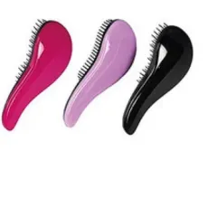 Dtangler Hair brush with Black Flower handle thumbnail 2