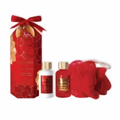 Parisax Winter Blossom Magnolia Body Care Gift Set (Cracker Trio Bath) thumbnail 1