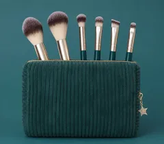 Parisax Gift set of cosmetic brushes for powder, blush and eyeshadow 6 pcs thumbnail 3