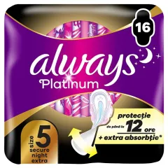 Always Platinum Secure Night Extra sanitary napkins 16 pcs thumbnail 1