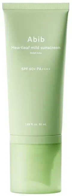 Abib Protective cream SPF50+ Heartleaf Mild Sunscreen 50 ml thumbnail 1