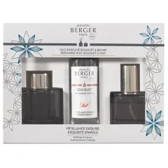 Maison Berger Paris Gift set aroma diffuser Rosalie gray + refill and home spray Intense glitter thumbnail 2