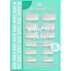 Essence What the Fake! Press-On False Nail Set 04 Bare White thumbnail 1