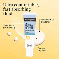Neutrogena Invisible Hydrating Fluid SPF 50 Ultra Sheer thumbnail 3