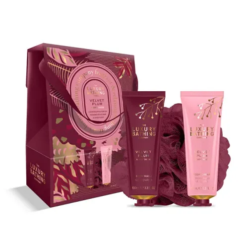 Gift set in a box Velvet Plum &amp; Soft Suede 3 pcs