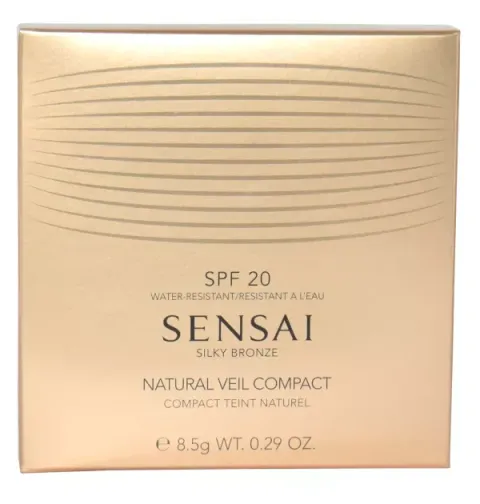 Silk y Bronze waterproof powder ( Natura l Veil Compact) 8.5 g - SC04 Dark