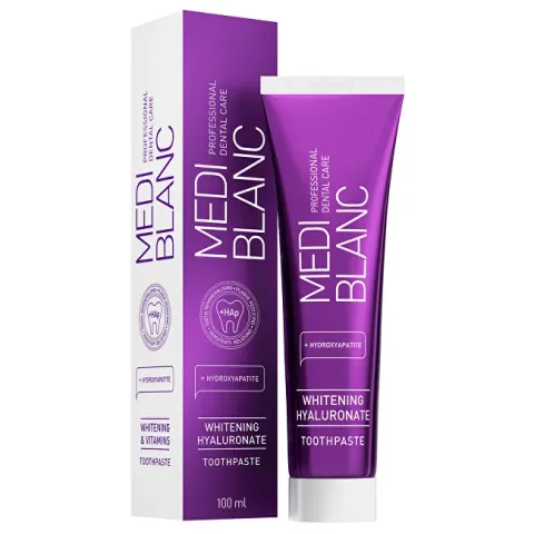 Whitening toothpaste with sodium hyaluronate -