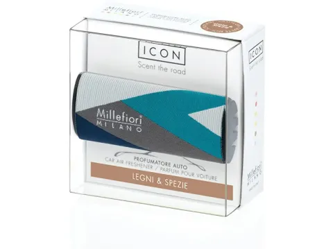 Icon Car Air Freshener Legni &amp; Spezie Textil Geometric