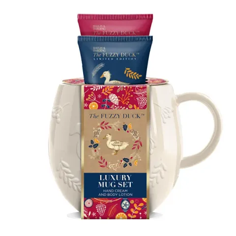 The Fuzzy Duck body care gift set in a mug 2 pcs