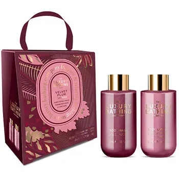 Velvet Plum &amp; Soft Suede Mini Body Care Gift Set 2 pcs