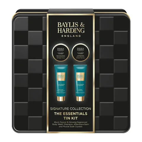 Gift set in a tin can Black Pepper &amp; Ginseng 4 pcs