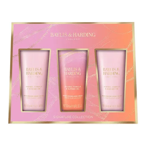 Gift set Jojoba, Vanilla &amp; Almond oil 3 × 50 ml