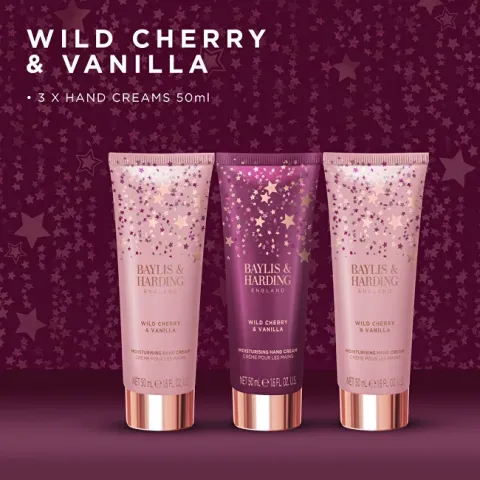Wild Cherry &amp; Vanilla Hand Cream Gift Set 3 pcs