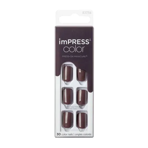 Kiss Self-adhesive nails imPRESS Color Try Gray 30 pcs