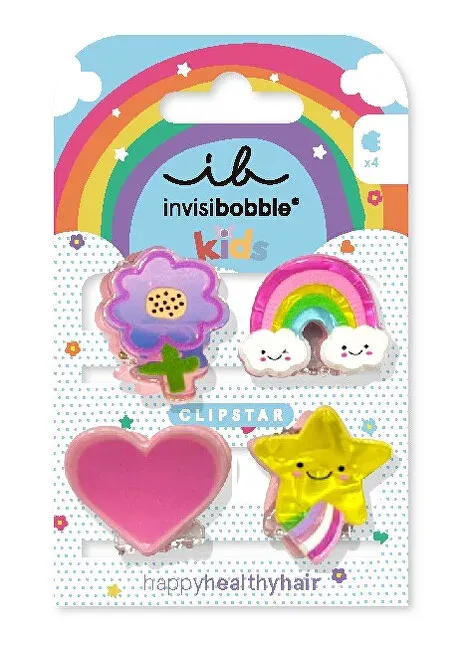 Hair clips Clipstar Happy World 4 pcs