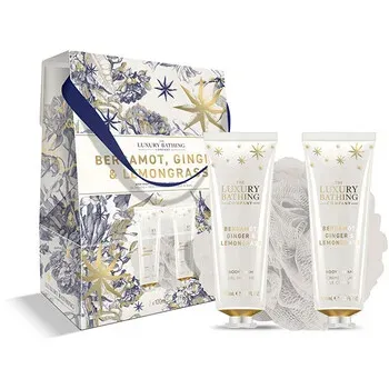 Body care set in a gift box Bergamot, Ginger &amp; Lemongrass 3 pcs