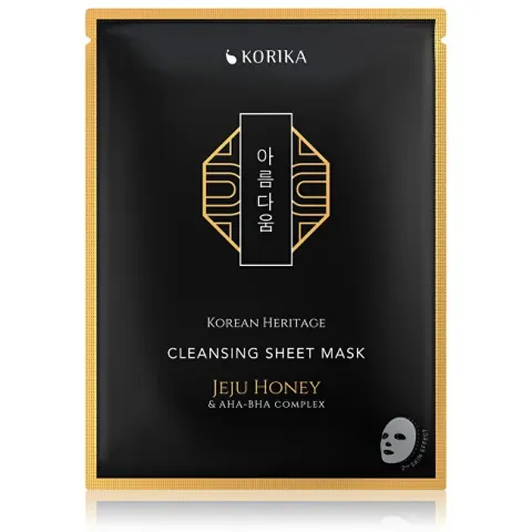 Cleansing sheet mask with Jeju honey and AHA, BHA complex Korean Heritage (Cleansing Sheet Mask) 25 g