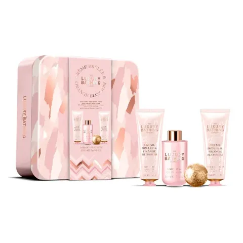 Gift set in a tin can Creme Brulée &amp; Orange Blossom 4 pcs