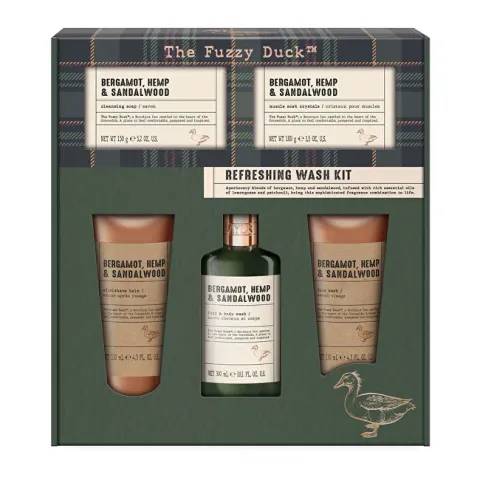 Bergamot, Hemp &amp; Sandalwood Body Care Gift Set 5 pcs