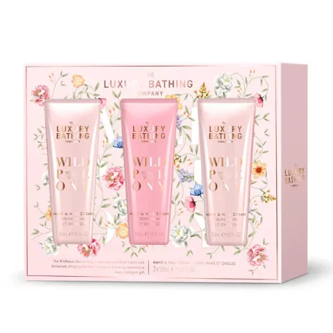 Peony, Peach &amp; Raspberry Hand Cream Gift Set 3 pcs