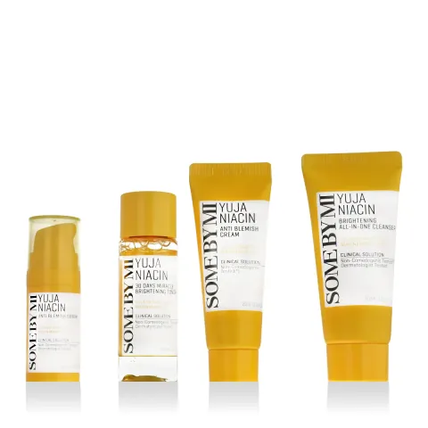 SomeByMi Yuja Niacin Anti Blemish Starter Kit, (30 ml, 30 ml, 20 ml, 10 ml)
