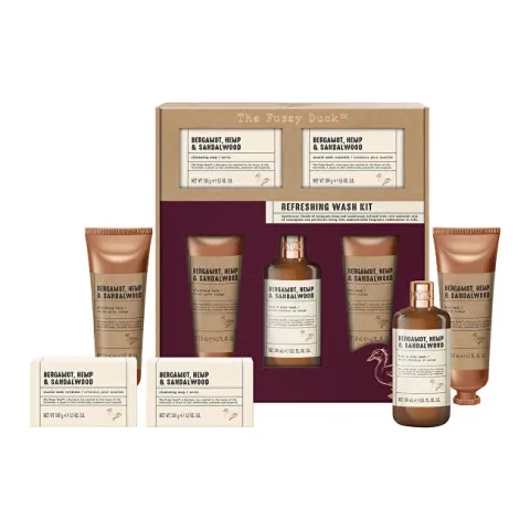 Bergamot, Hemp &amp; Sandalwood Body Care Gift Set 5 pcs